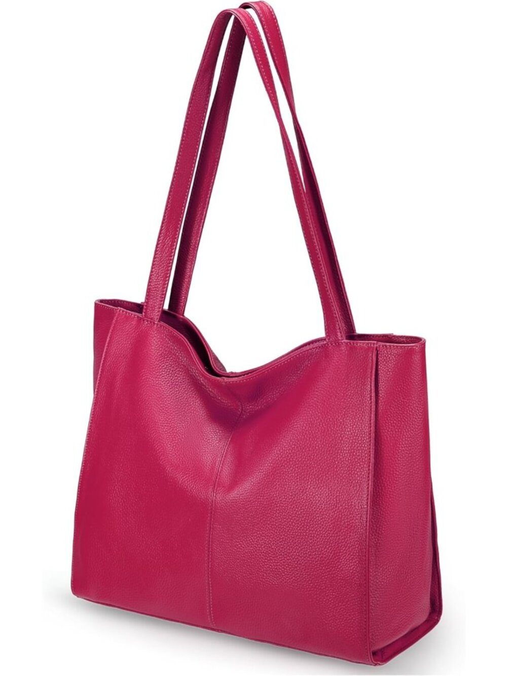 Soft Real Leather Large Tote Shoulder Bag - Stylish Handbag Purse for Women